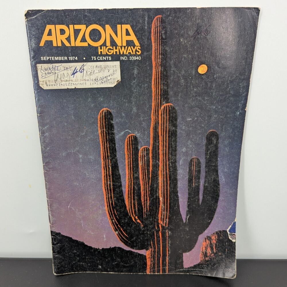 Arizona Highways Magazine September 1974 Vintage Southwest Travel Photography